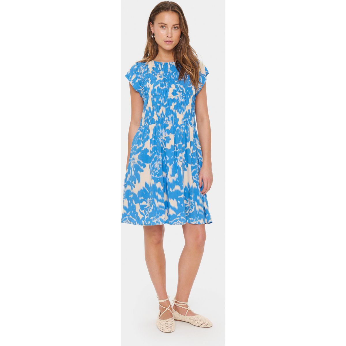 Kleid Gerade Passform Campanula Water Blooms multicolour