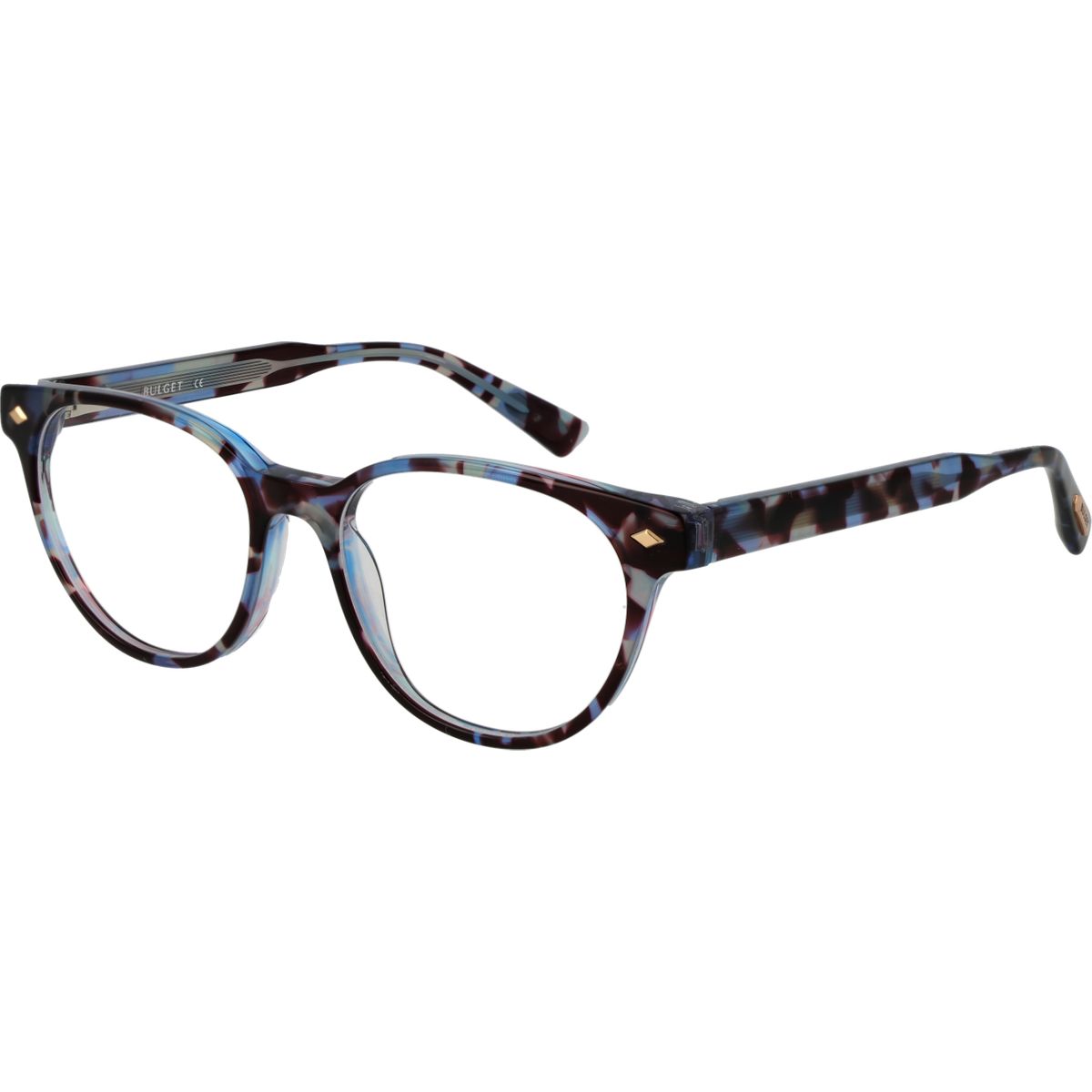 Gemusterte Vollrand-Brille aus Acetat