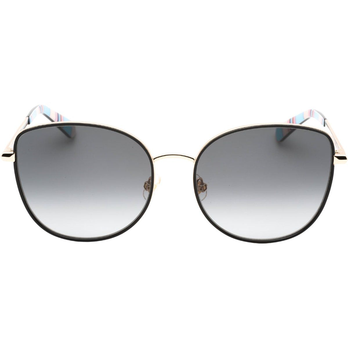 Cat-Eye Sonnenbrille mit Goldrahmen