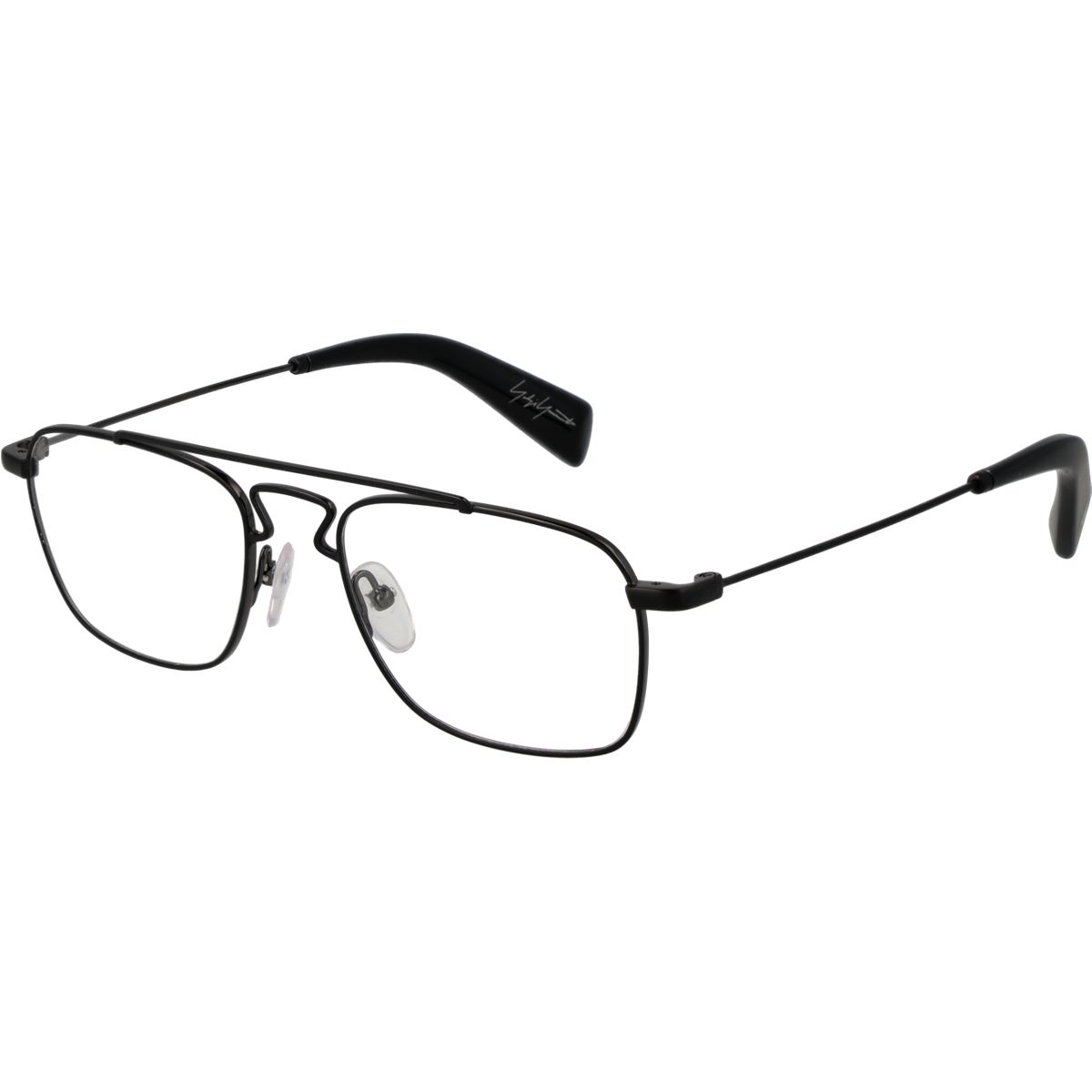 Matte Schwarze Metall Aviator-Brille