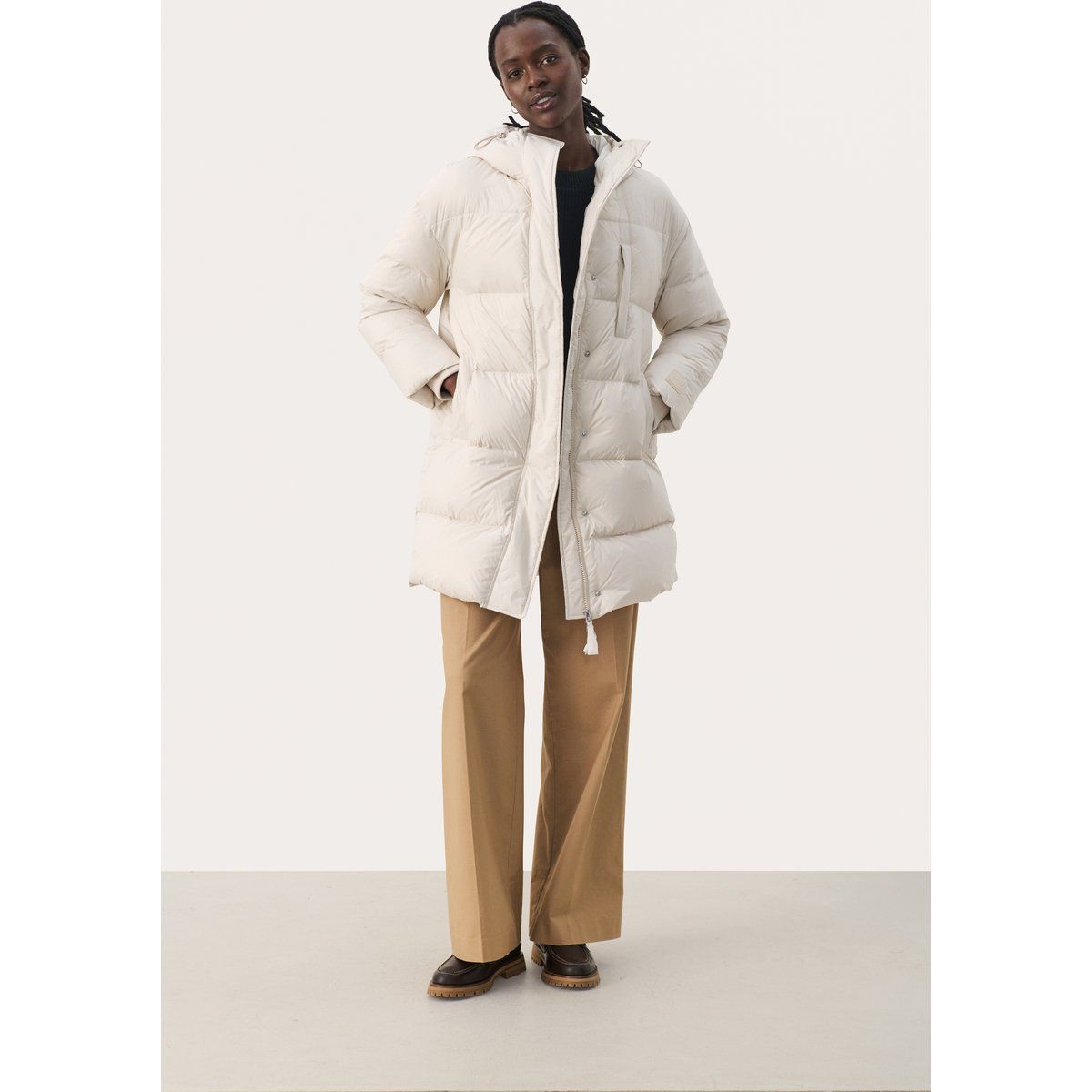 Jacke Gerade Passform Moonbeam cream