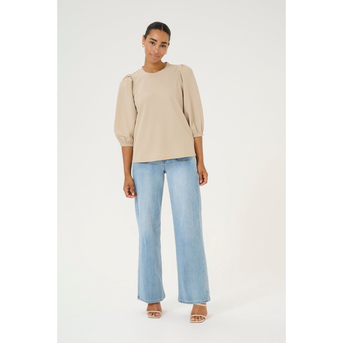 Langarm-Shirt Regular fit Feather Gray