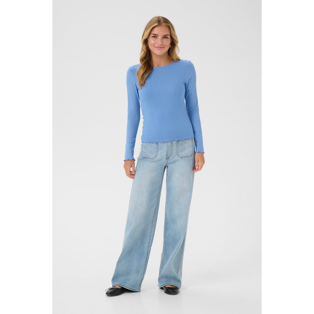 Langarm-Shirt Regular fit Ultramarine dark blue