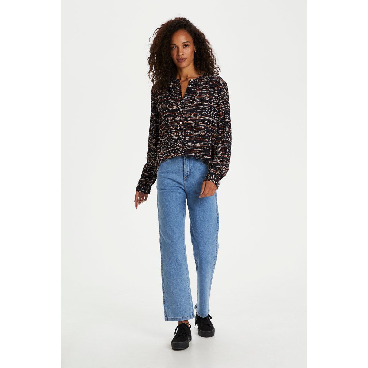 Shirt mit abstraktem Print, Regular Fit