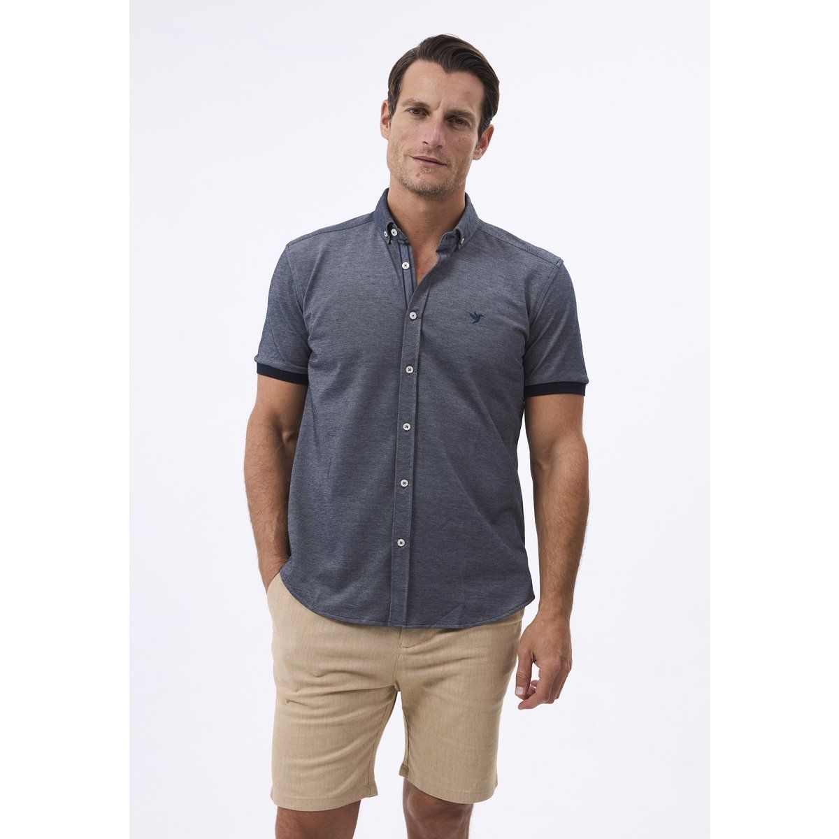 Herren Slim Fit Oxford-Hemd
