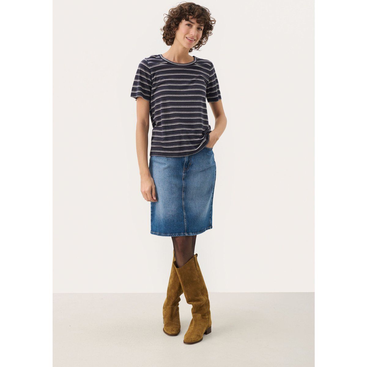 T-shirt Relaxed fit After Midnight Stripe marine