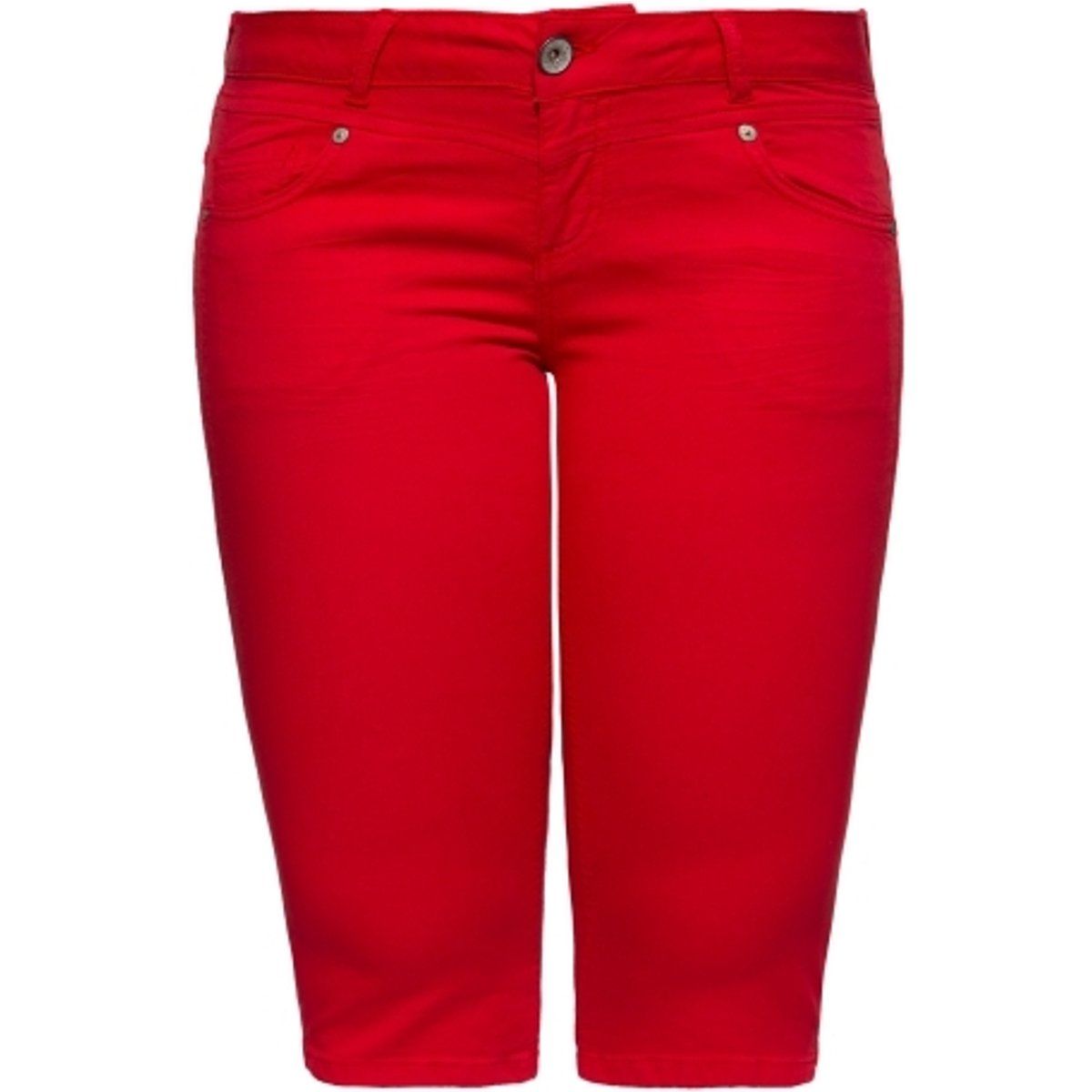 Slim Fit Caprihose in Rot