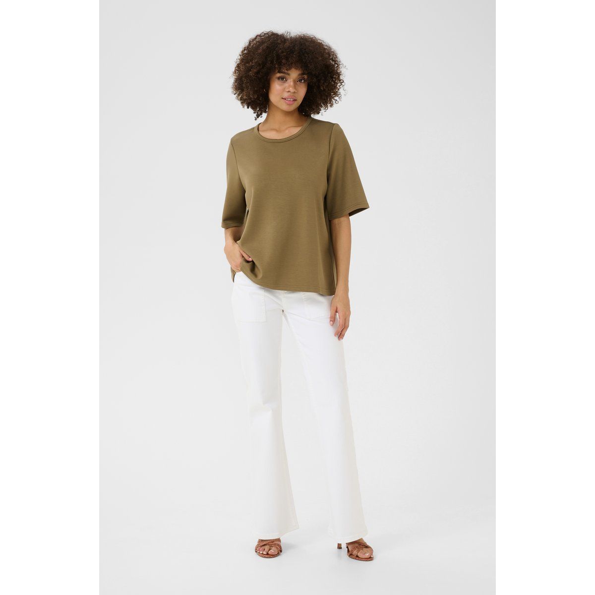 T-shirt Baggy fit Dusky Green