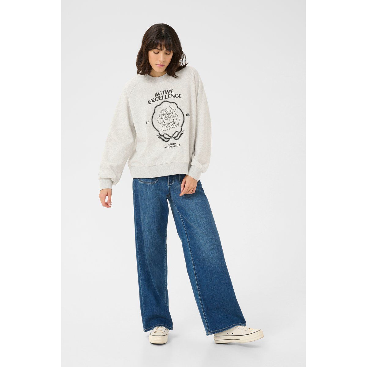 Lockeres Sweatshirt mit Grafik