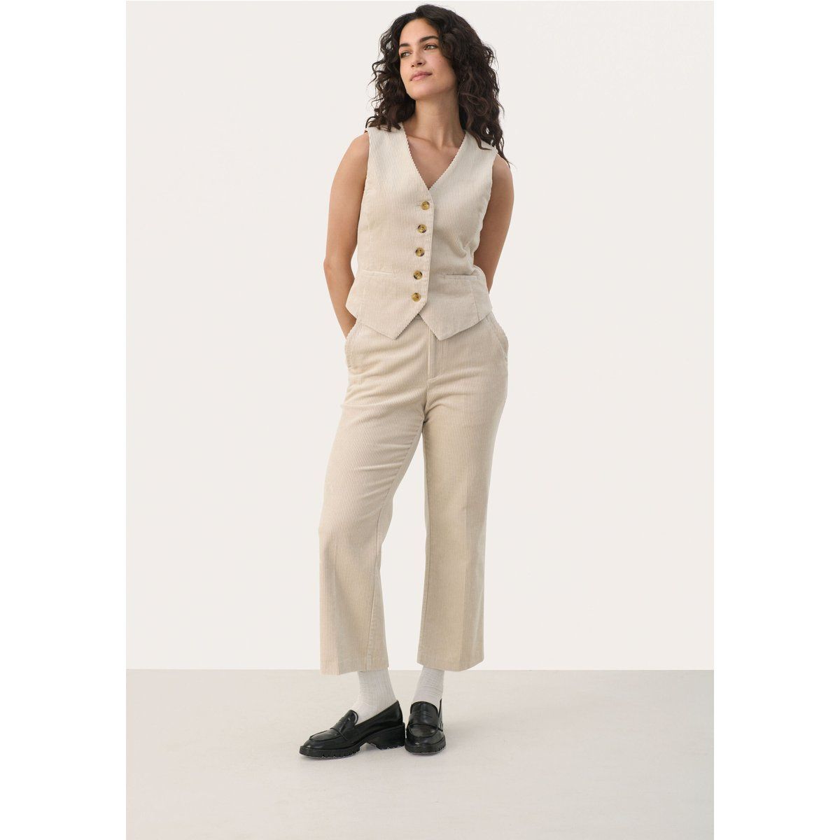 Casual Hose Classic fit French Oak beige