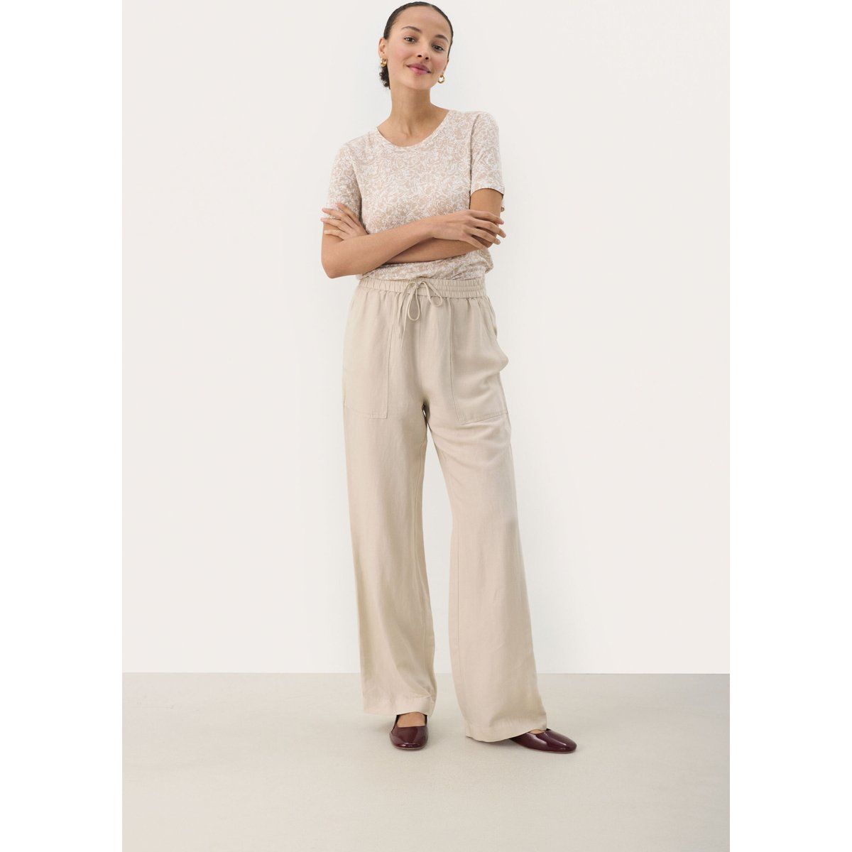 Casual Hose Casual fit French Oak beige