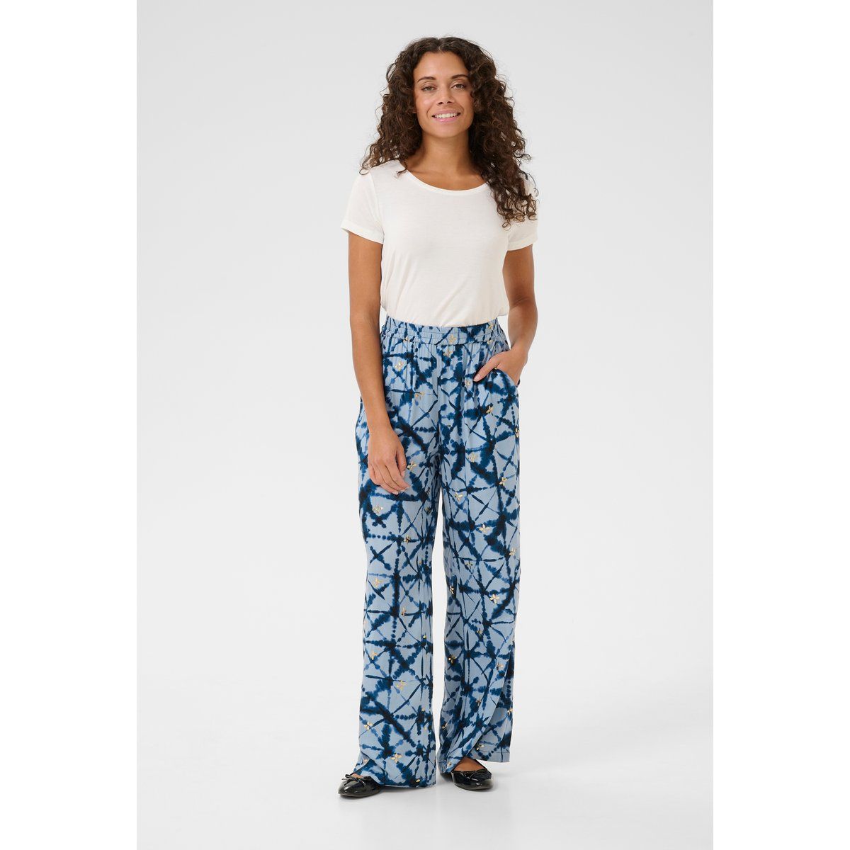 Casual Hose Relaxed fit Blue Batik blue