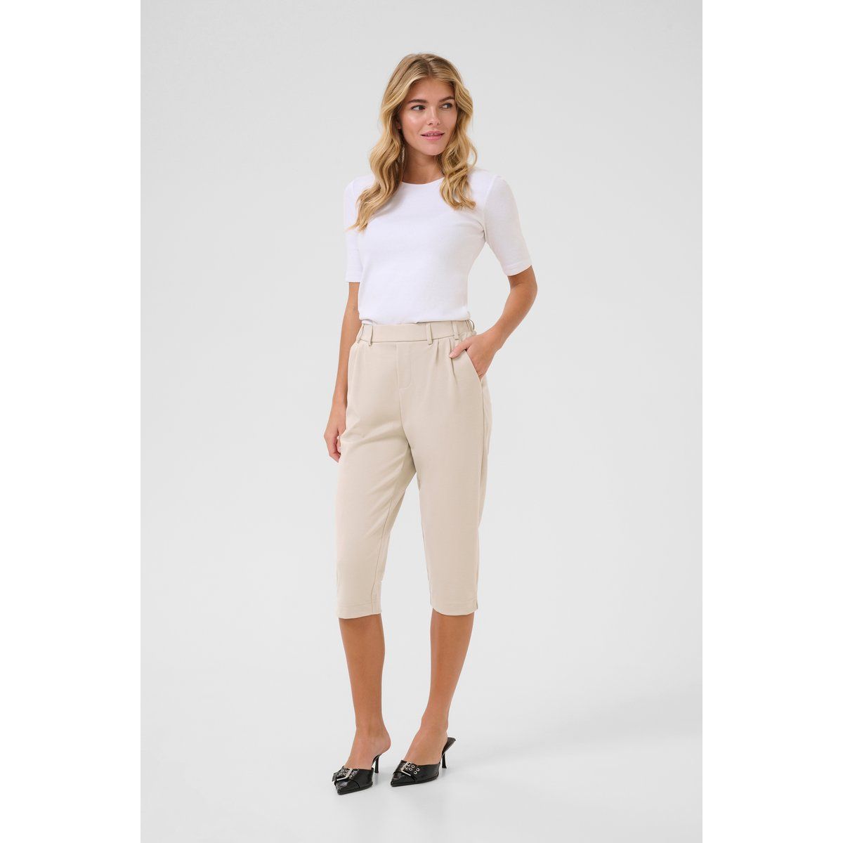 Strickhose Regular fit Feather Gray beige