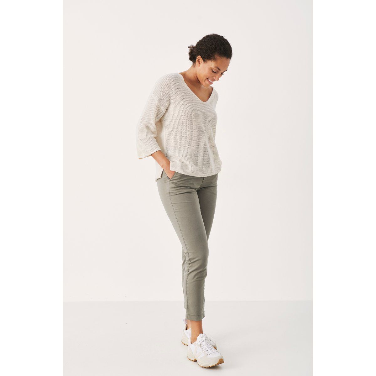 Lässige Chino-Hose mit gerader Passform