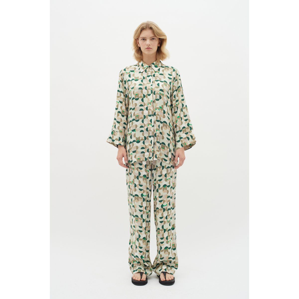 Loungewear-Set mit geometrischem Print, Relaxed Fit