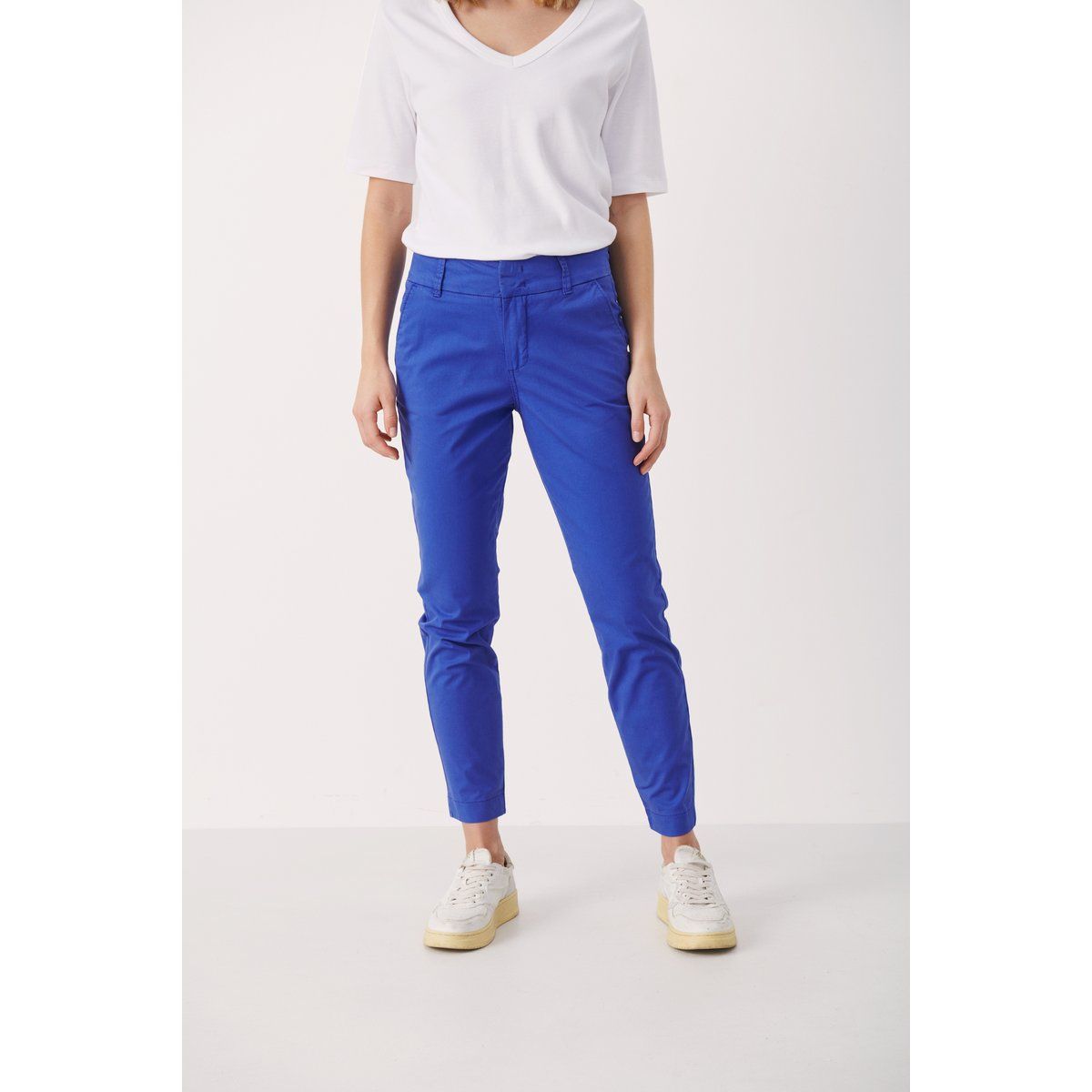 Lässige Tapered Ankel Chino Hose
