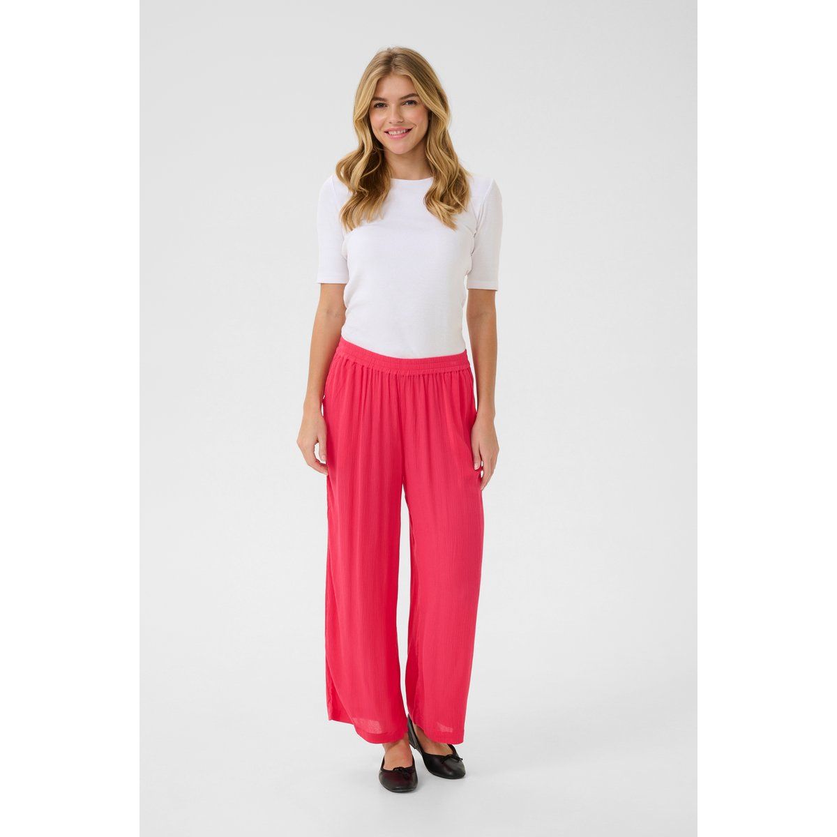 Himbeerrosa, weite Culottes