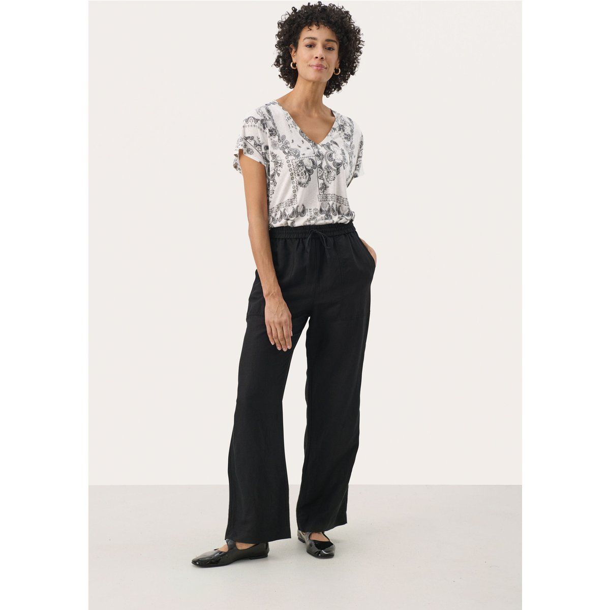 Casual Hose Casual fit Blac