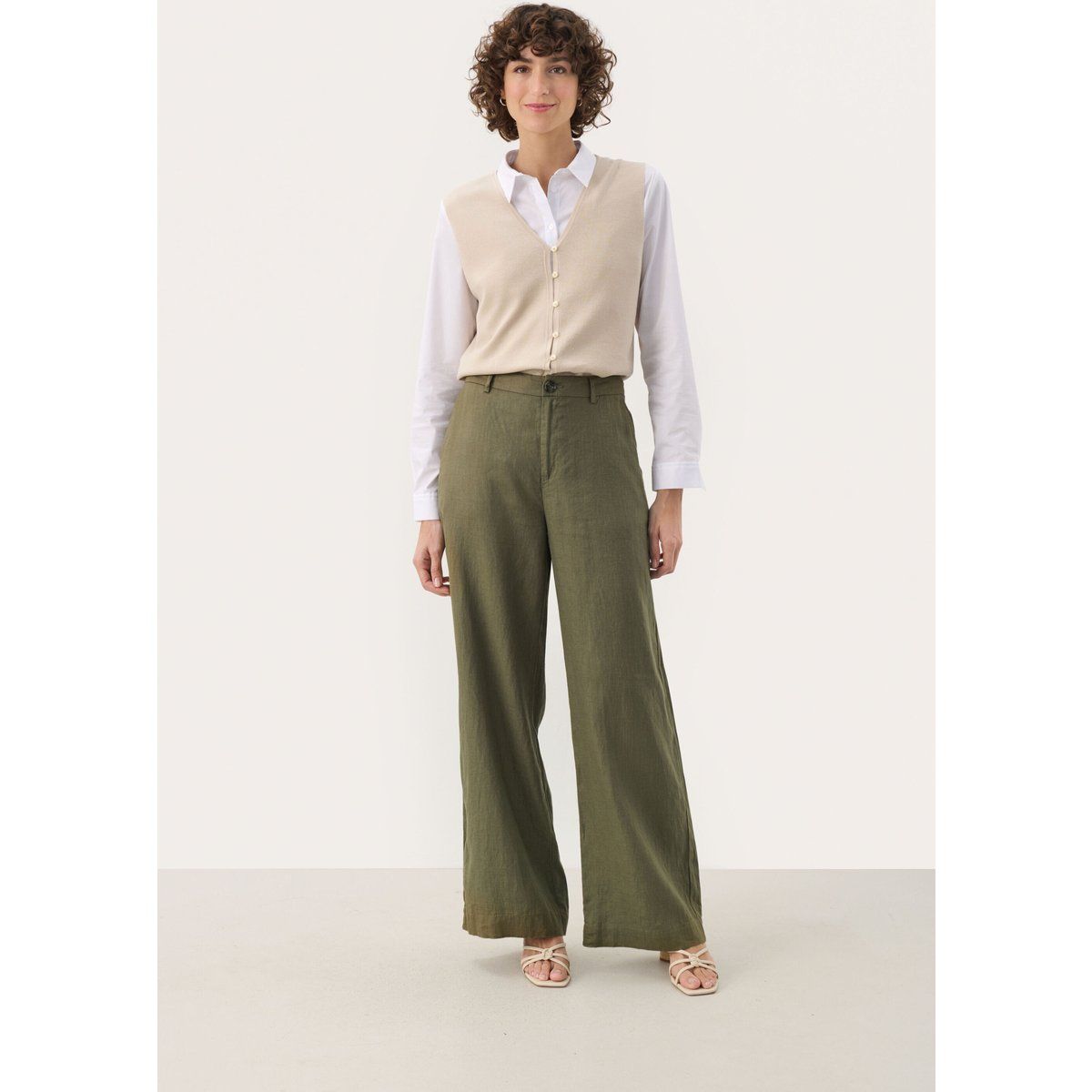 Weite Leinenhose