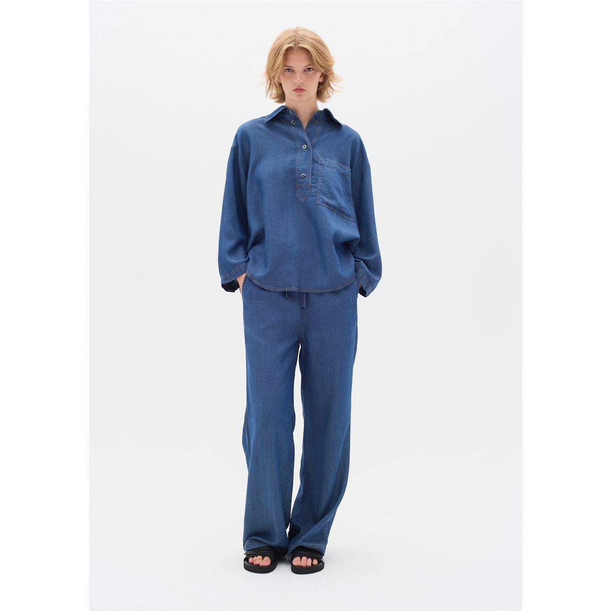 Lockere Lyocell-Hose