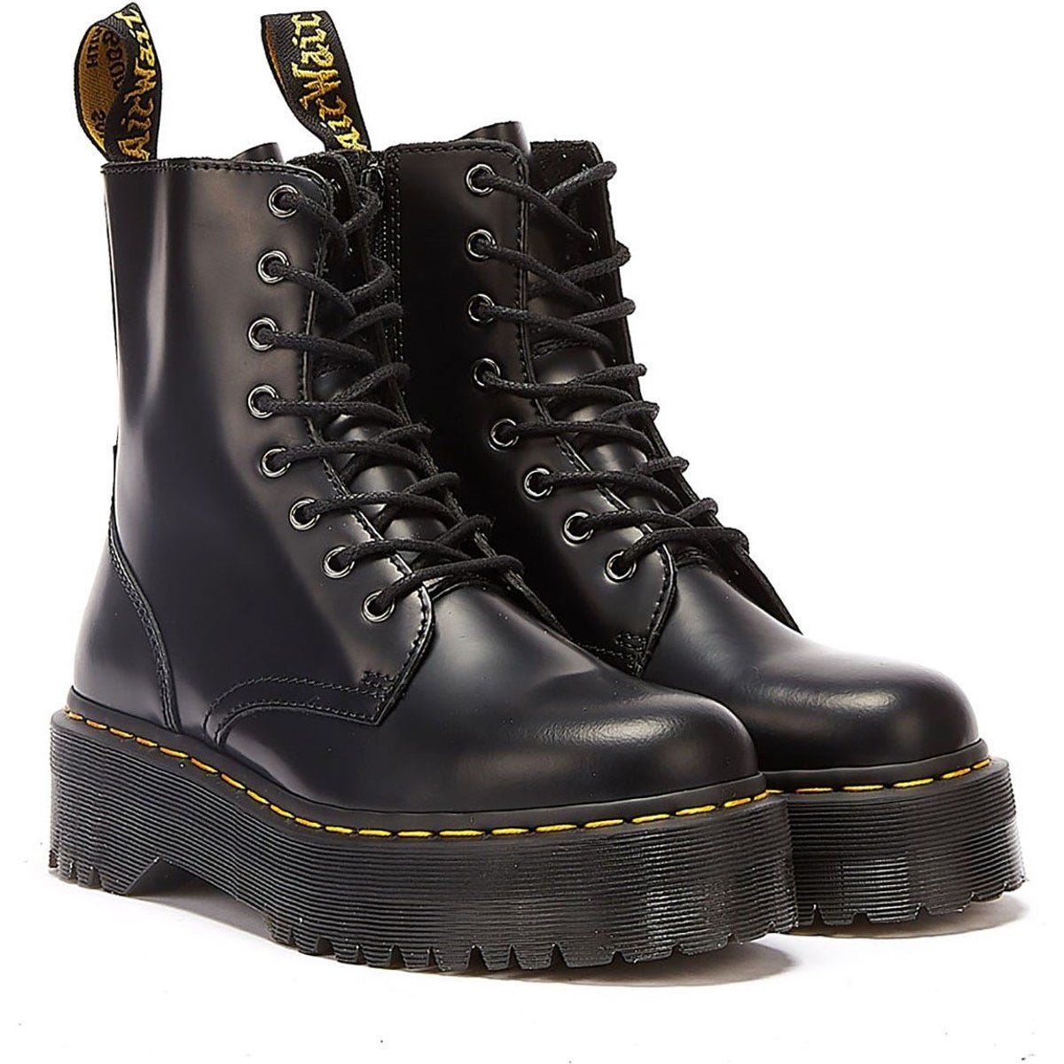 Kaufen Sie Dr. Martens Jadon Smooth Damen Schwarze Plateaustiefel