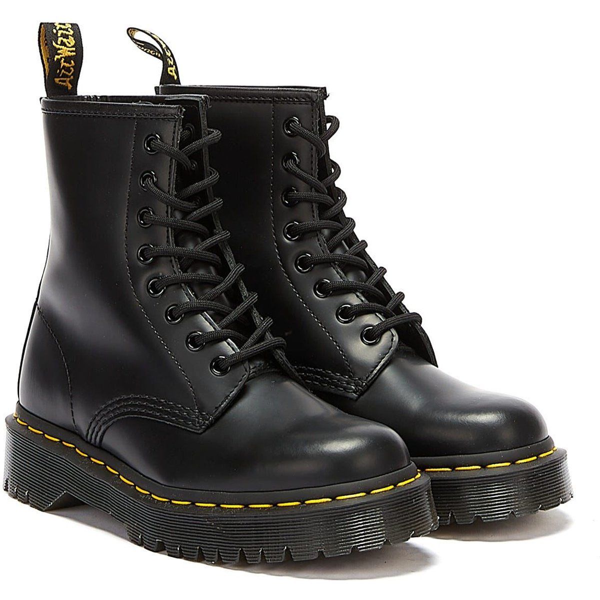 Plateau-Leder-Stiefeletten