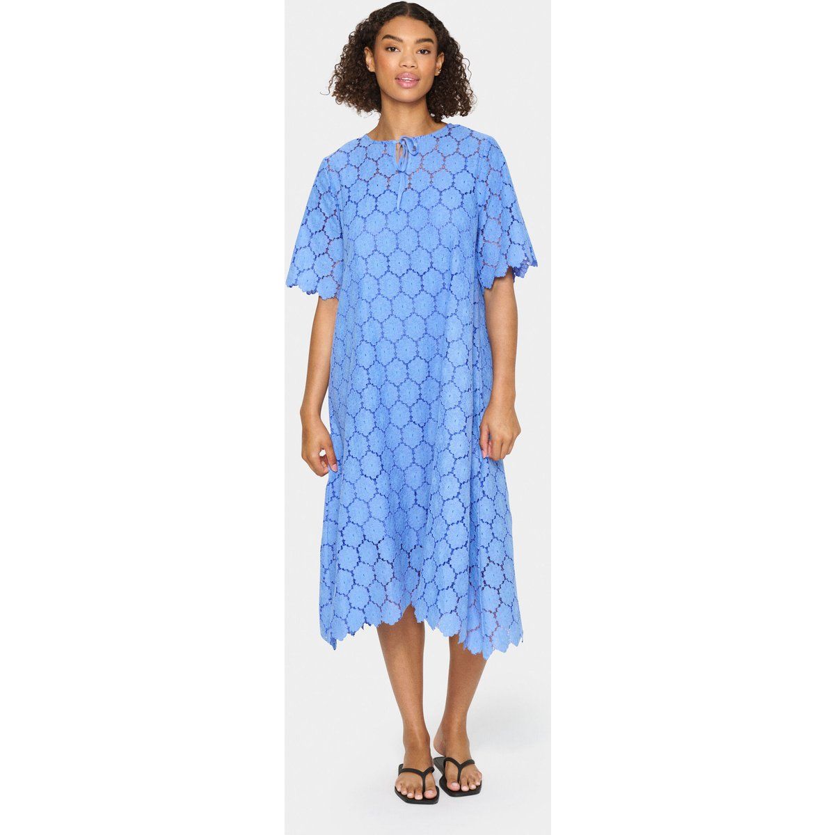 Kleid Lockere Passform Provence blue