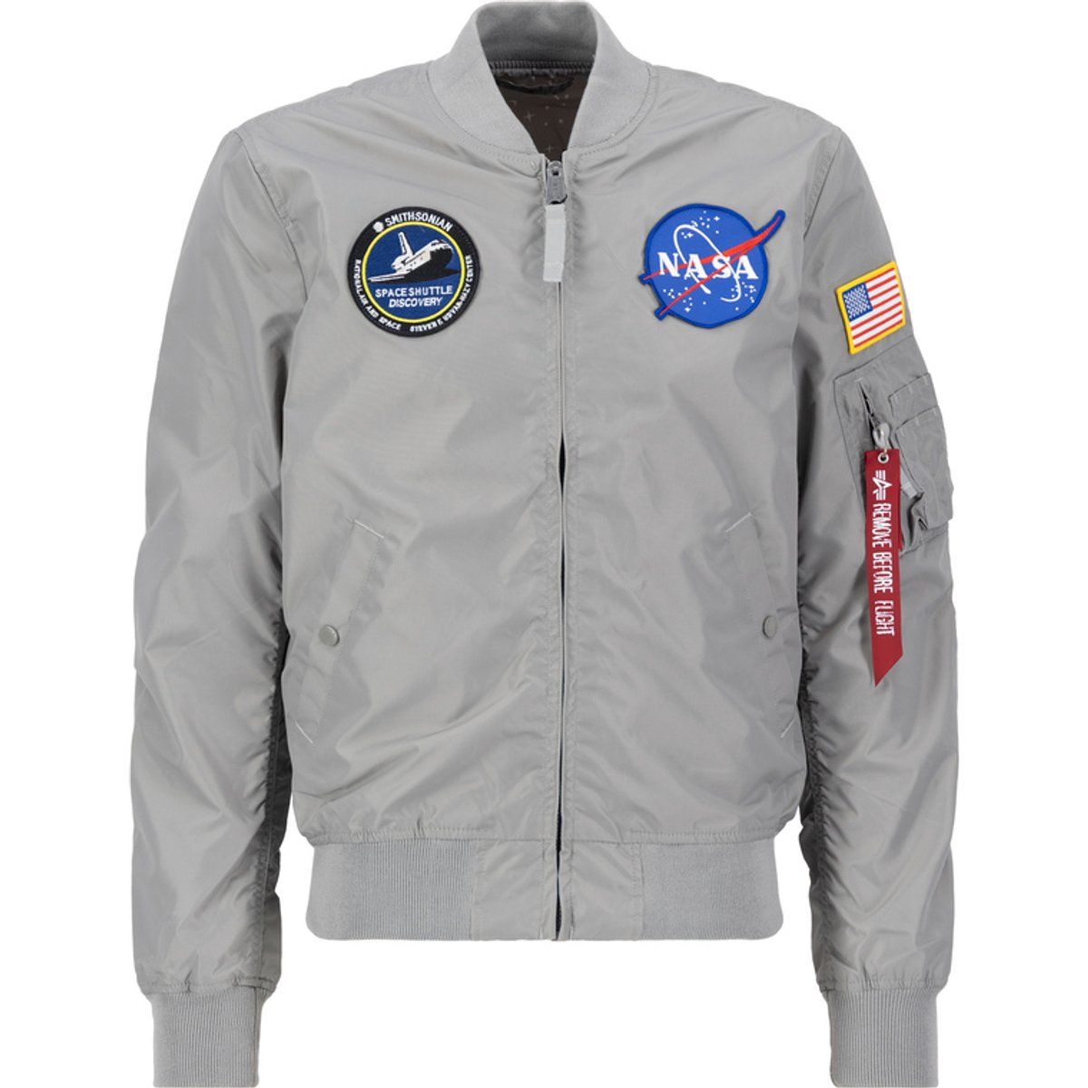 Wende-Bomberjacke mit NASA-Patches