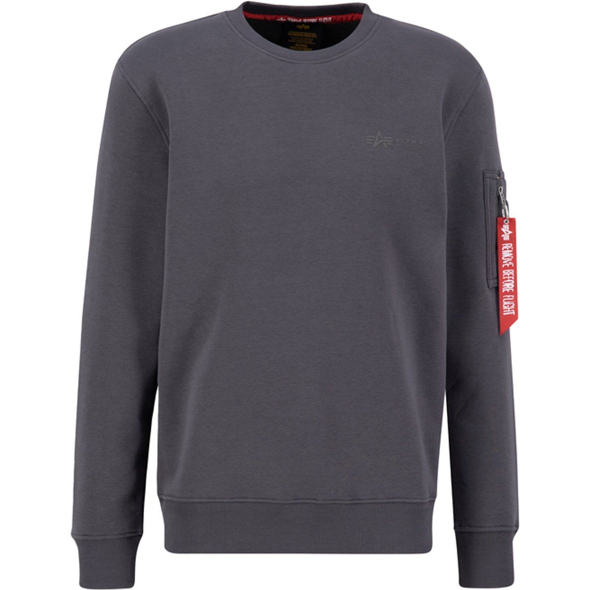 Langärmeliges Sweatshirt mit Rundhalsausschnitt