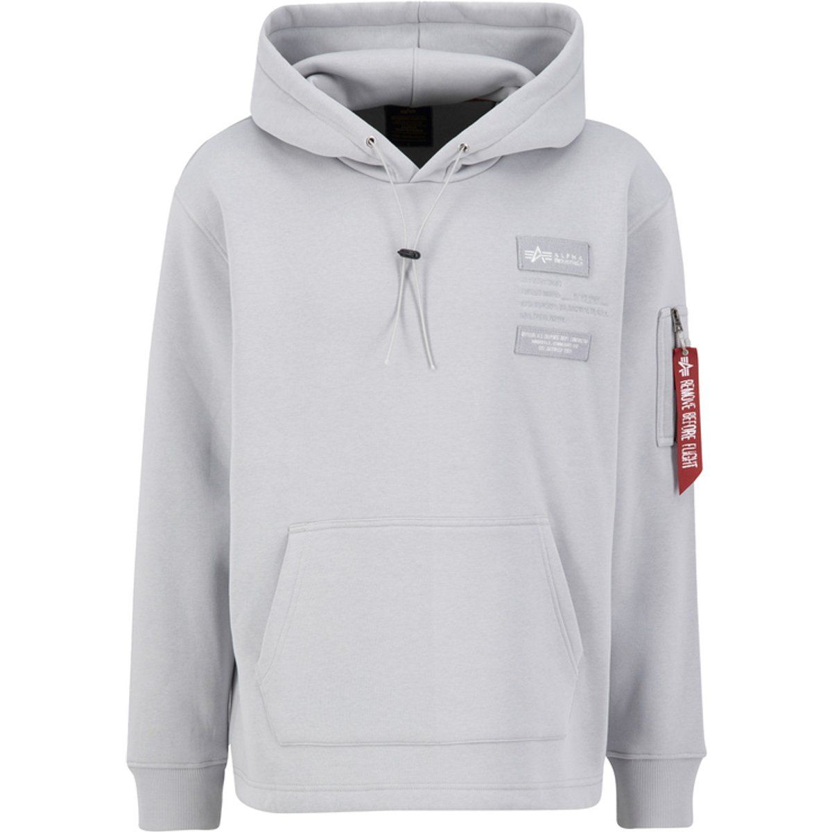 Locker geschnittener Hoodie mit Applikationen