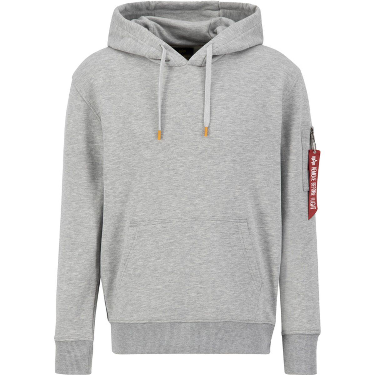 Klassischer graumelierter Kapuzenpullover