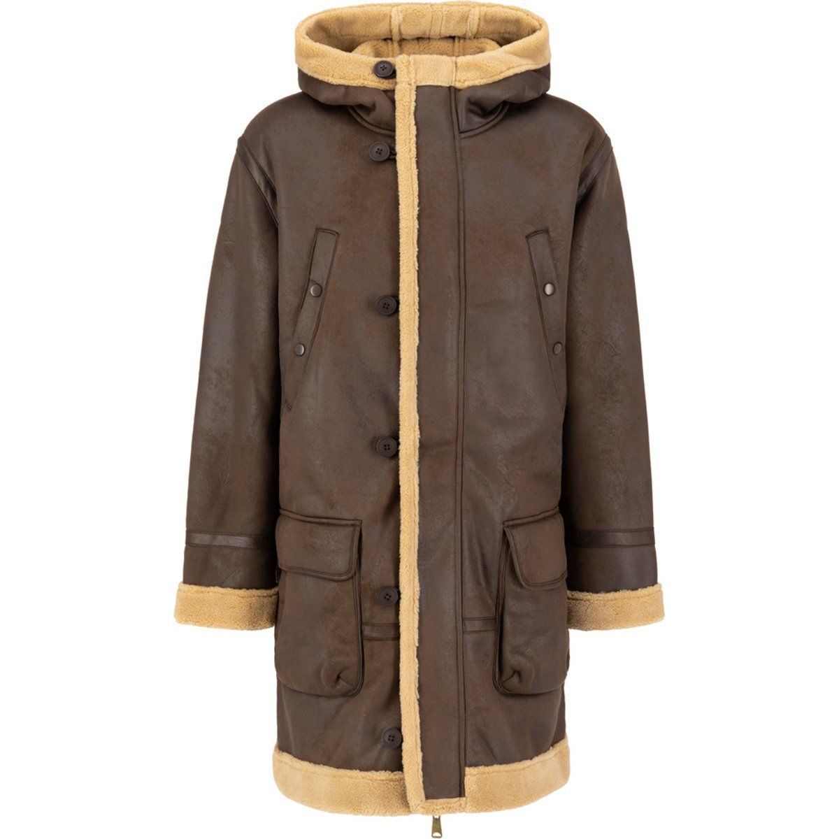 Herren Arctic Parka mit Faux Shearling Besatz