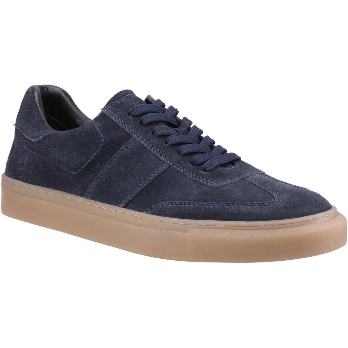 Hush Puppies Riley Wildleder Herren Sneakers in Marineblau