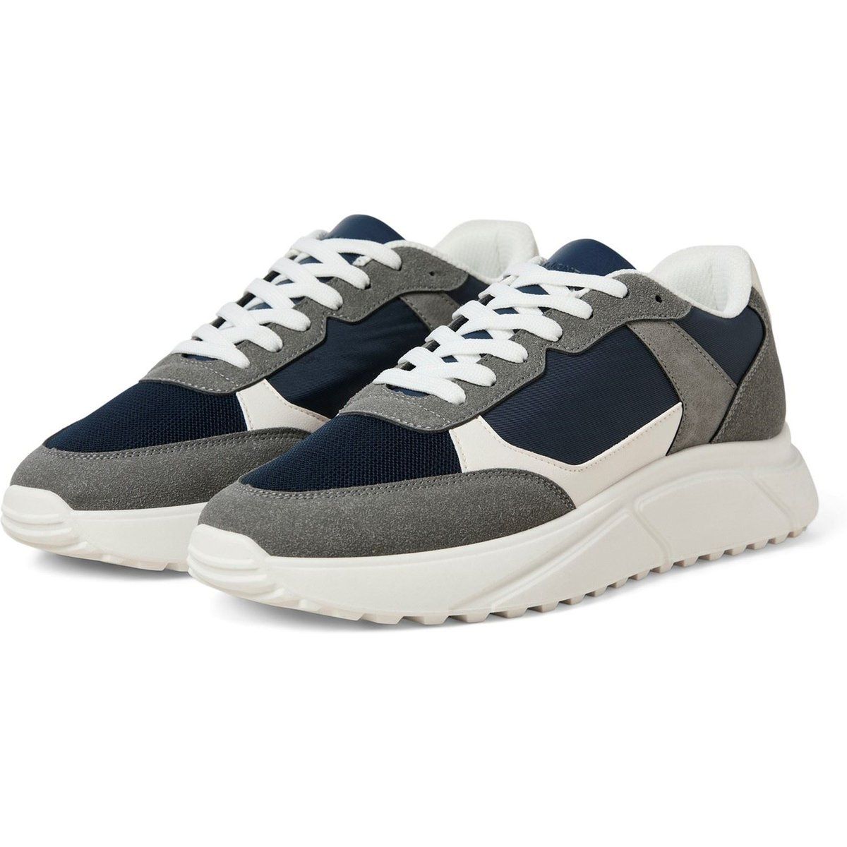 Jack & Jones Aspire Runner Polyurethan Herren Castlerock/Navy Blazer Sneakers