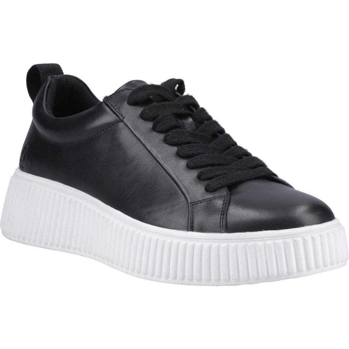 Hush Puppies Harlow Leder Damen Schwarz Sneakers