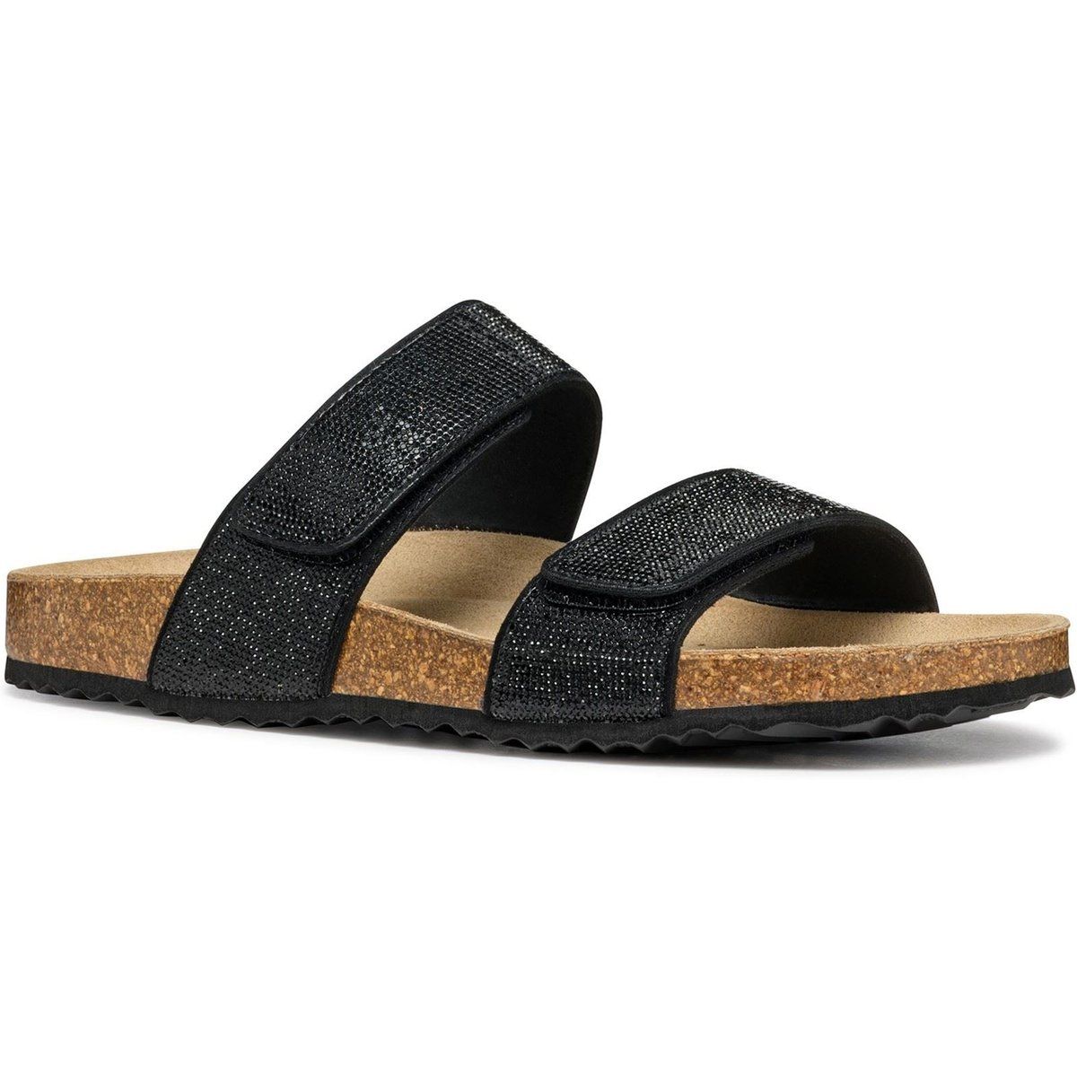 Geox D BRIONIA R Damen Schwarze Sandalen