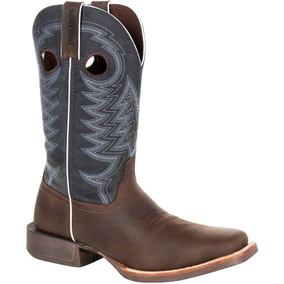 Durango Rebel Pro Leder Herrenstiefel Belgisches Braun/Denim Blau