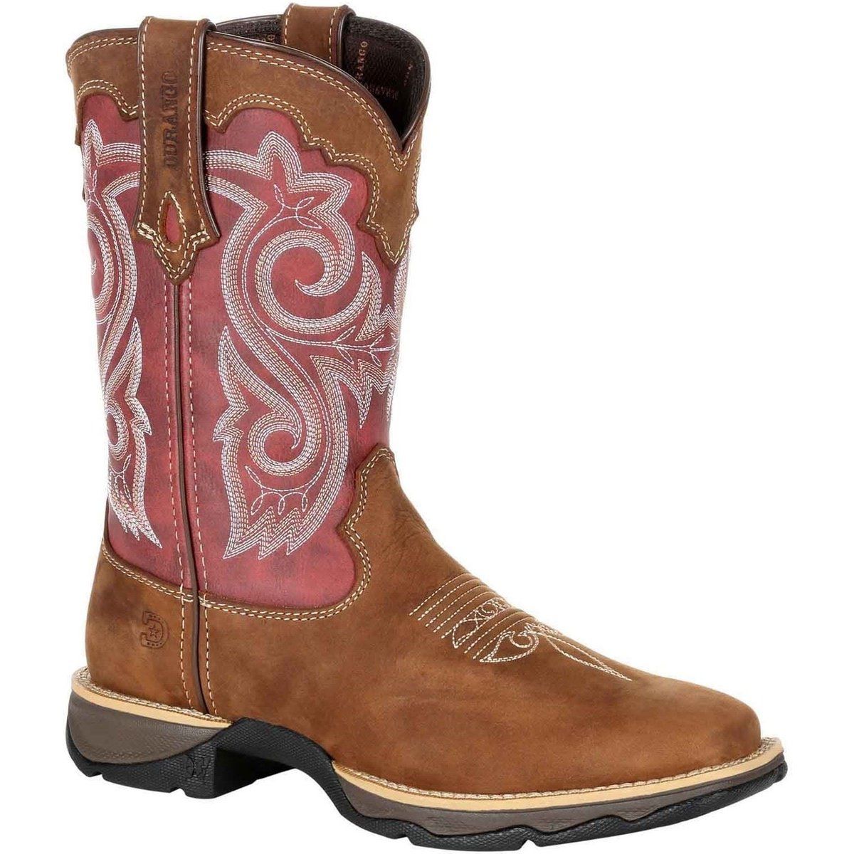Durango Lady Rebel Leder Damenstiefel in Braunes/Braun-Rostrot