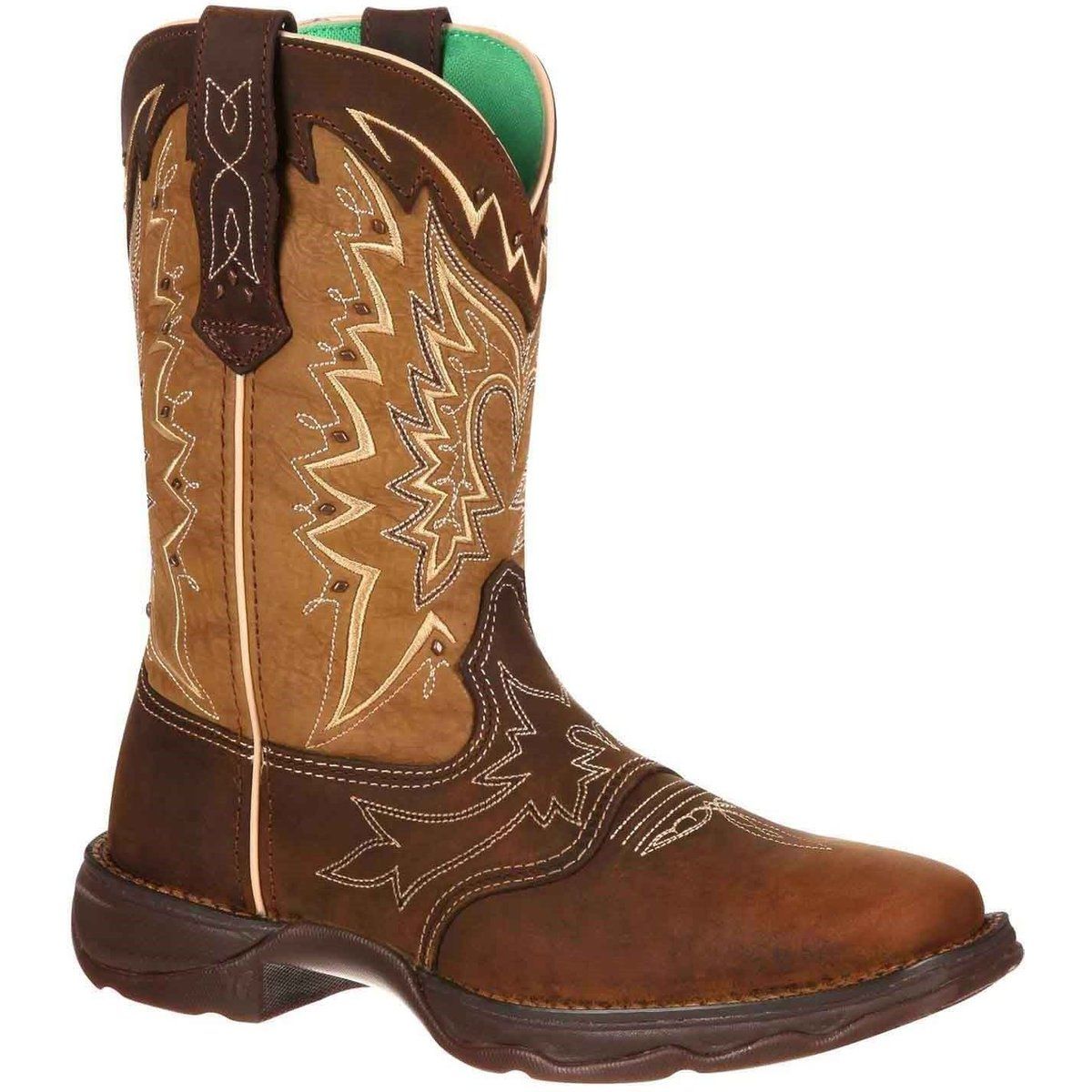 Durango Lady Rebel Leder Damen Nikotin/Braune Stiefel