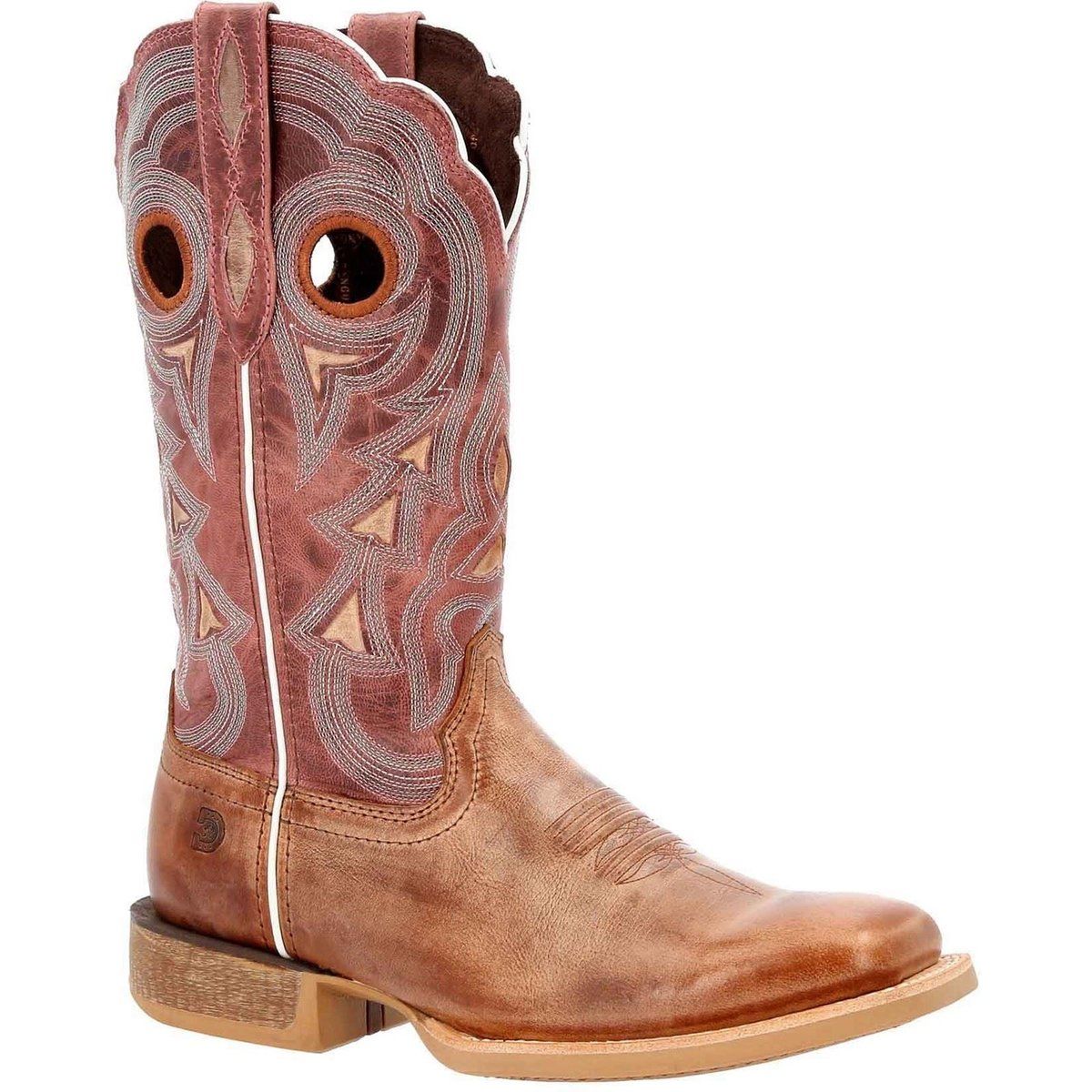 Durango Lady Rebel Pro Leder Damenstiefel in Staubbraun/Himmelblau