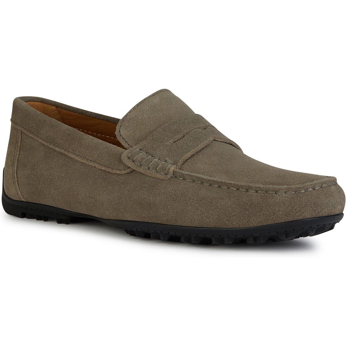 Geox U KOSMOPOLIS + GRIP Leder Herren Taupe Slipper