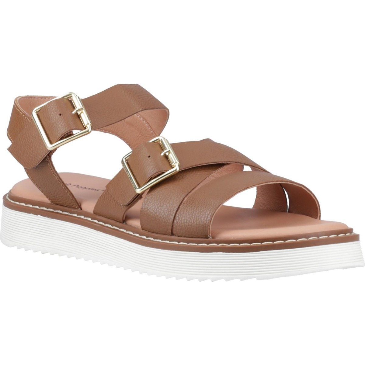 Hush Puppies Cady Leder Damen Sandalen in Tan