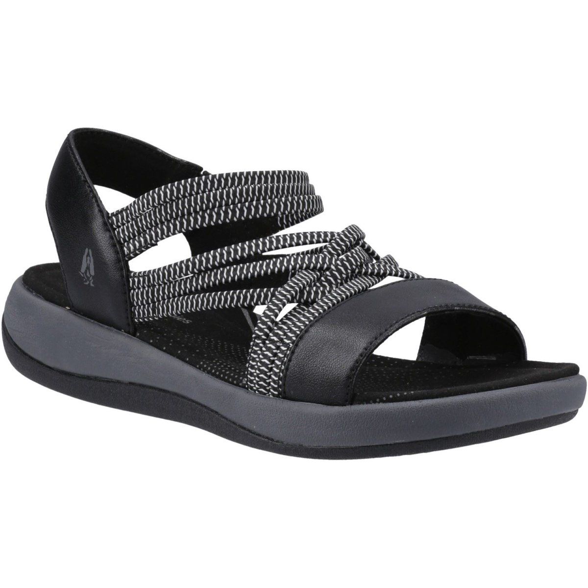Hush Puppies Susanna Leder Damen Schwarz Sandalen