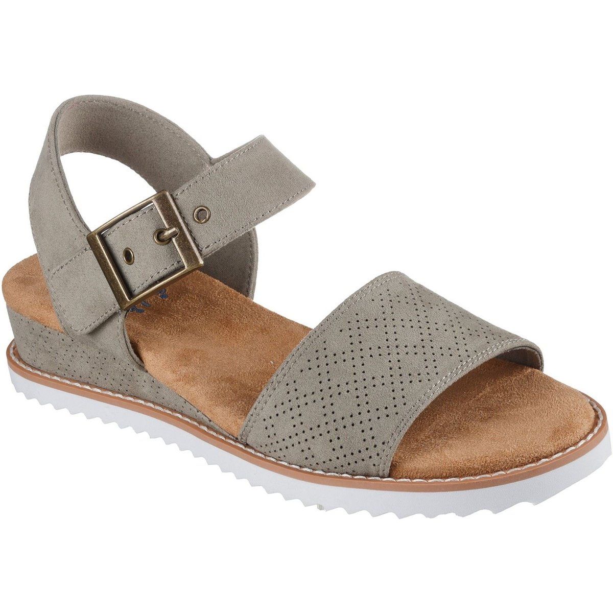 Skechers Desert Kiss Serendipitous Polyester Damen Oliv Sandalen