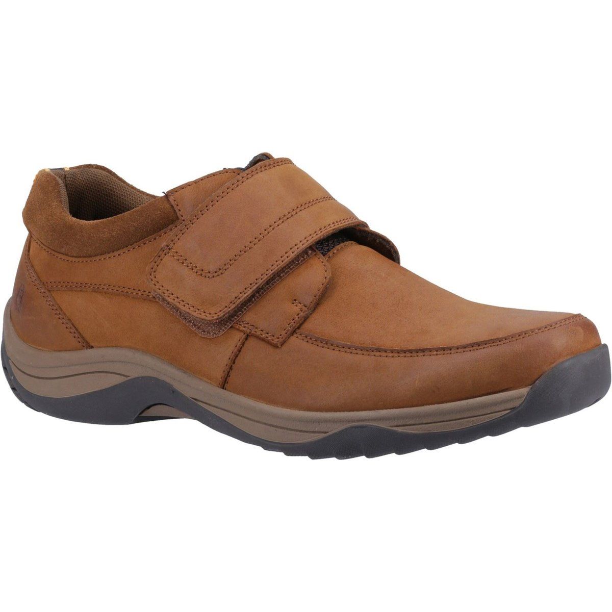 Hush Puppies Douglas Leder Herren Tan Nubuck Mokassins Schuhe