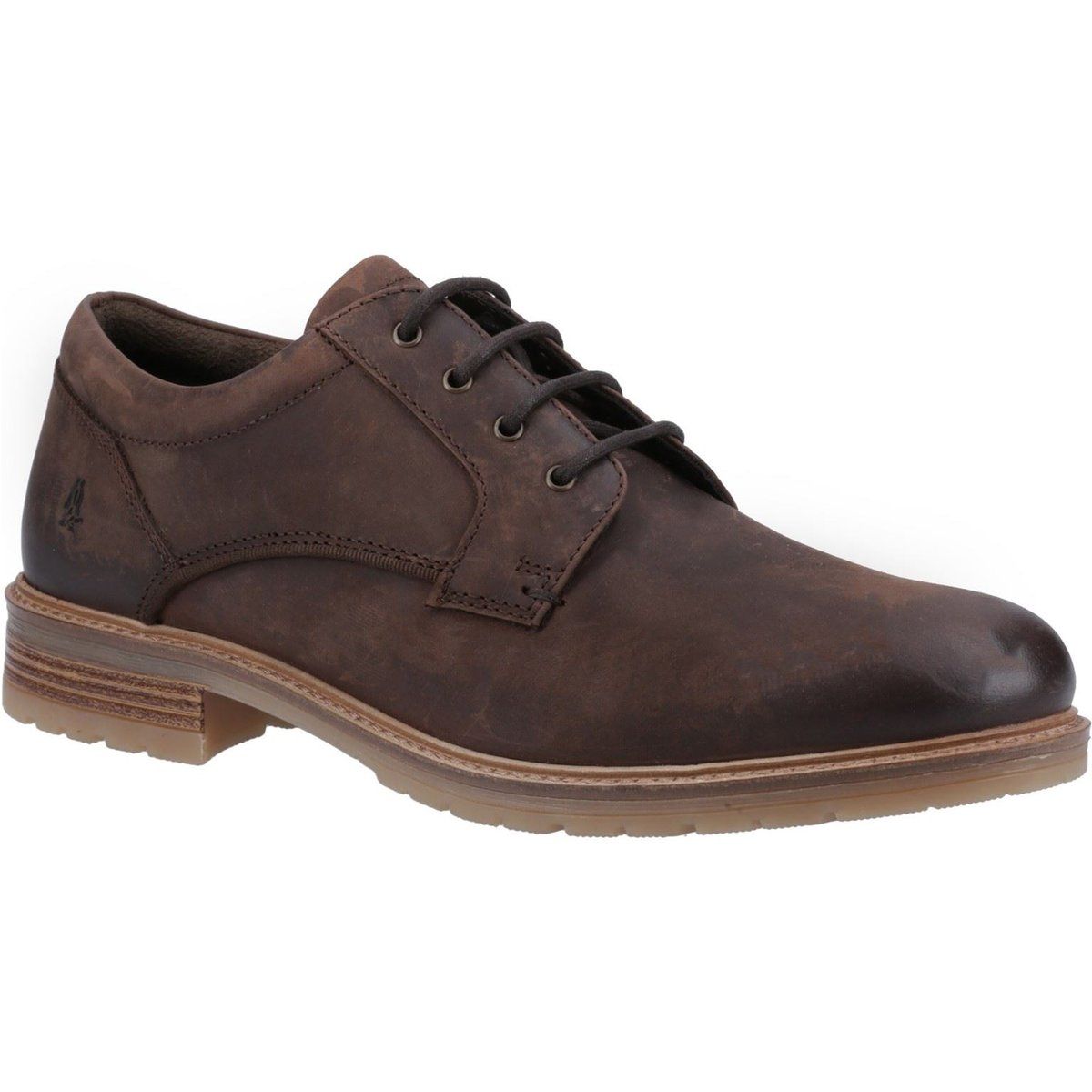 Hush Puppies Richie Leder Herren Schnürschuhe Braun