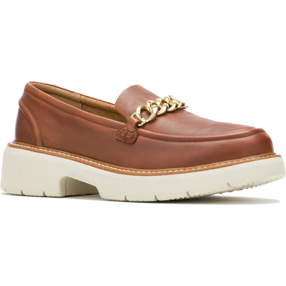 Hush Puppies Jodie Leder Damen Cognac Slipper