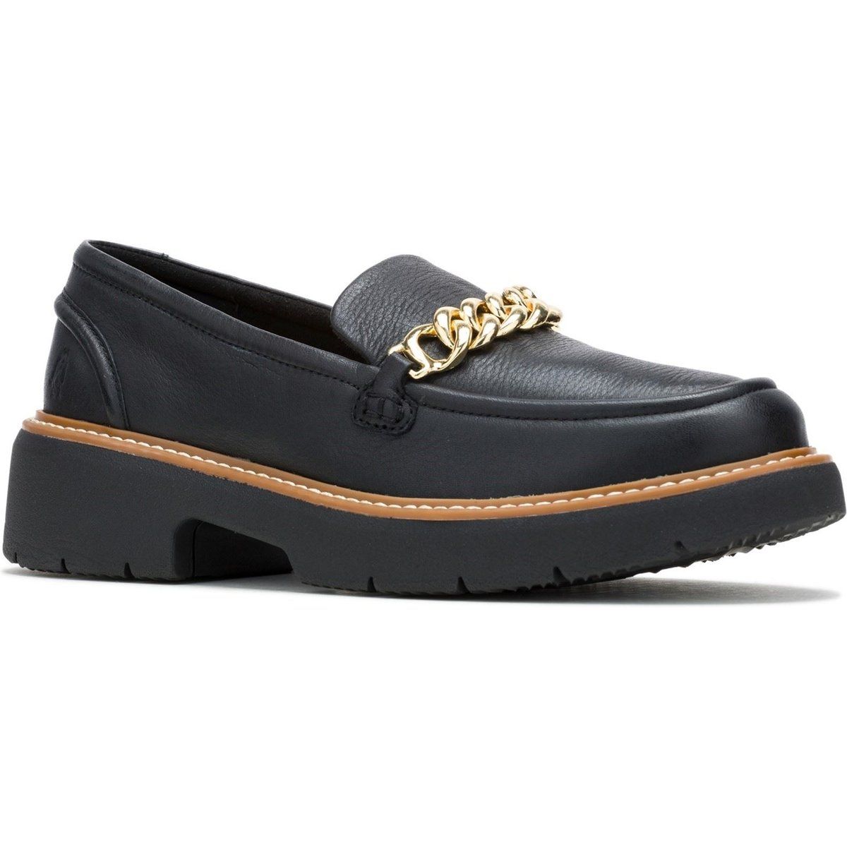 Hush Puppies Jodie Leder Damen Schwarz Slipper