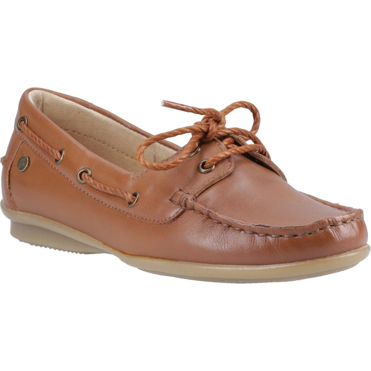 Bootsschuhe aus Leder mit Schnürsenkeln