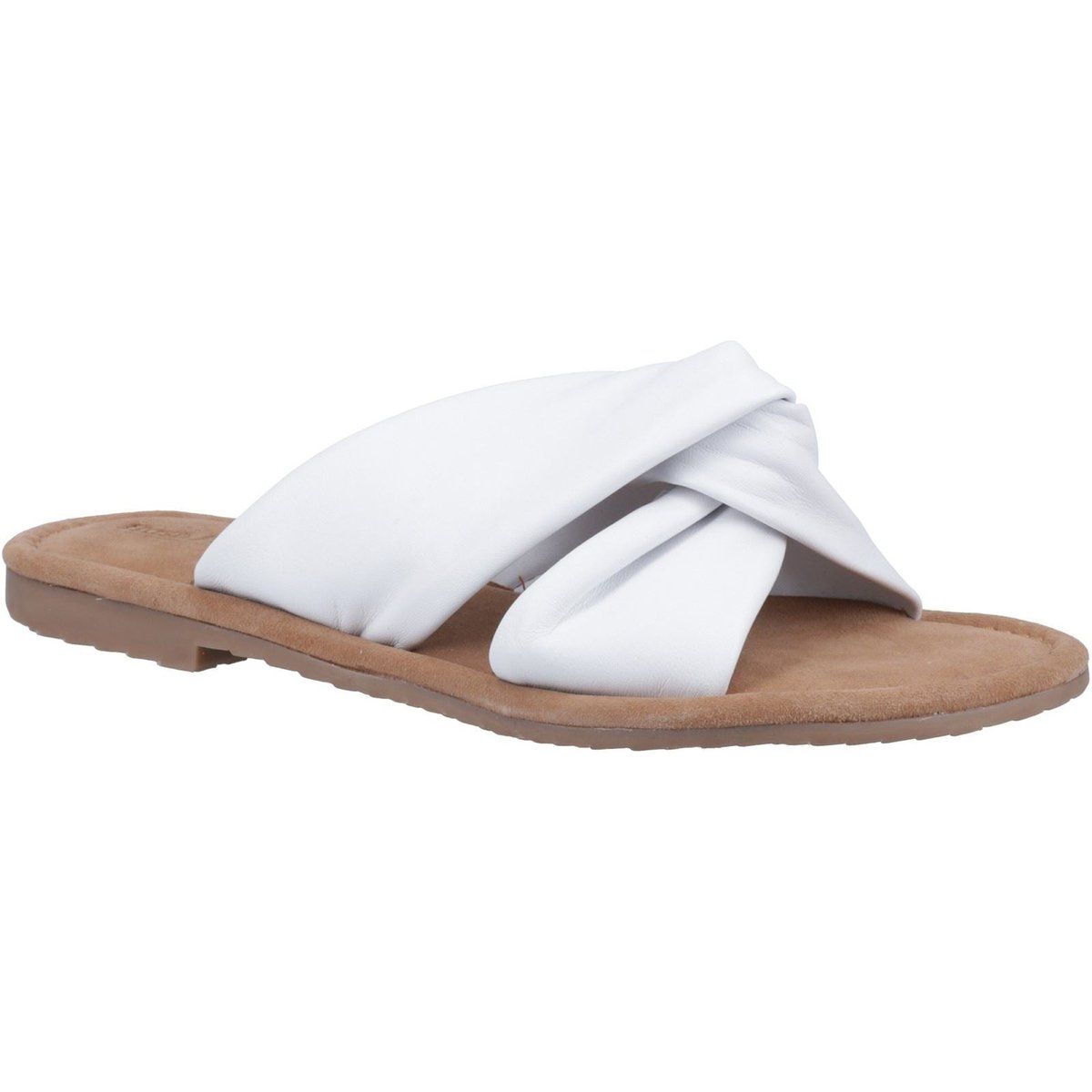 Hush Puppies Amy Weite Leder Damen weiße Sandalen